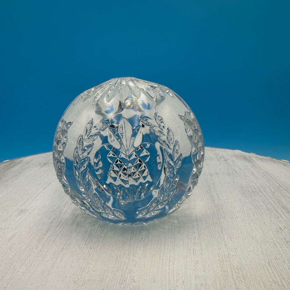 WATERFORD Crystal Times Square 2001 ball Paperweight